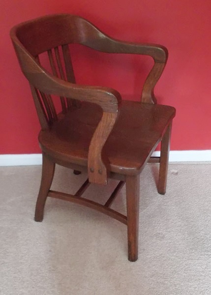 Vintage Oak Barristers Chair