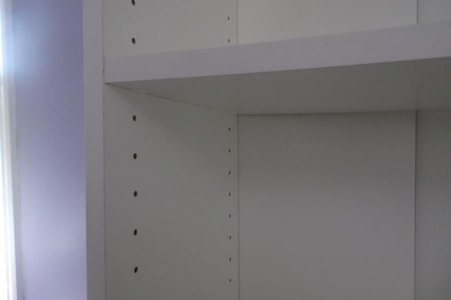 Two White Laminate Furniture Pieces