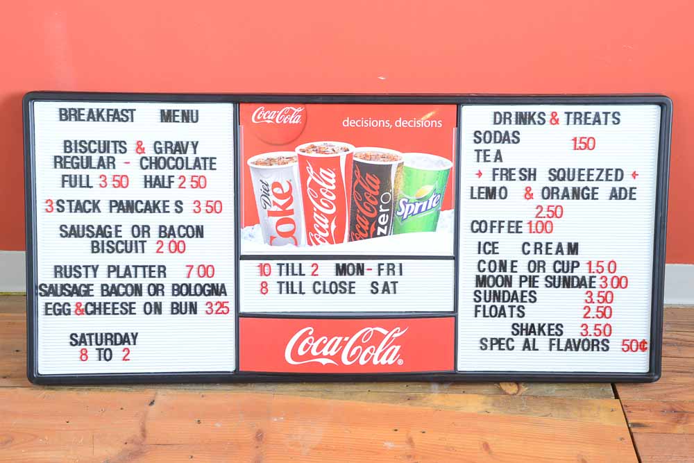 Pair of Coca-Cola Hanging Restaurant Menu Boards