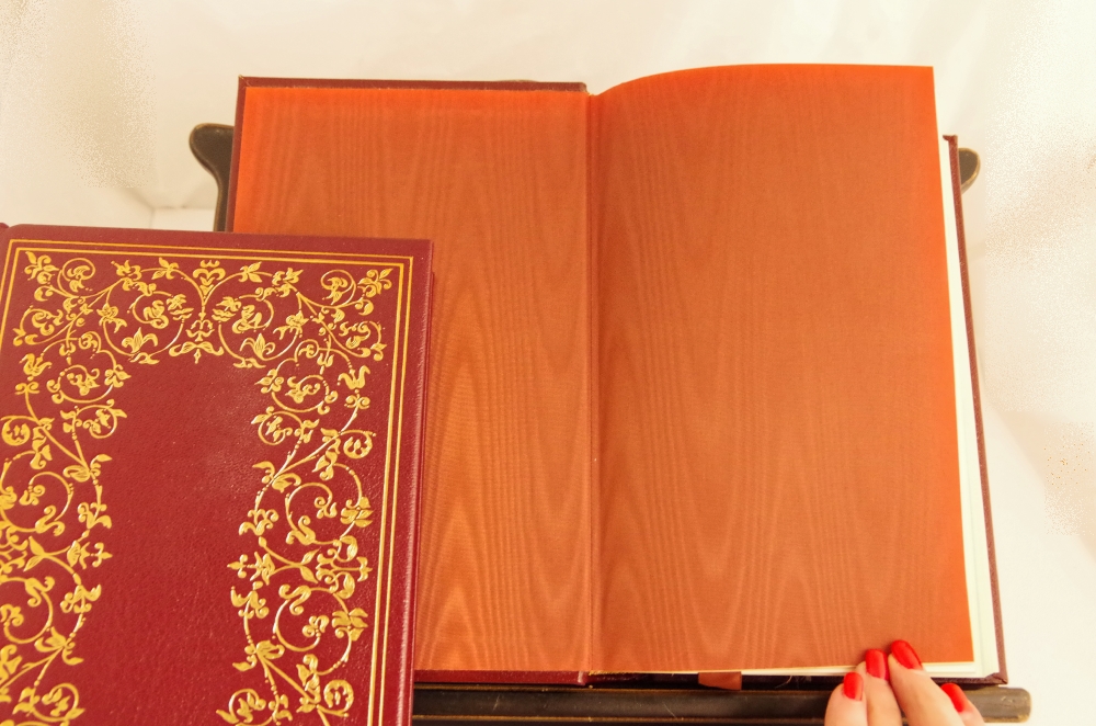 Leather Bound Editions of "Jane Eyre" and "Wuthering Heights"