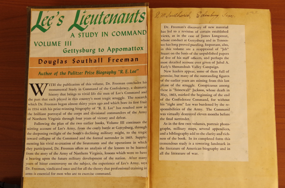 Three Volume Set of Lee's Lieutenants by Douglas Southall Freeman