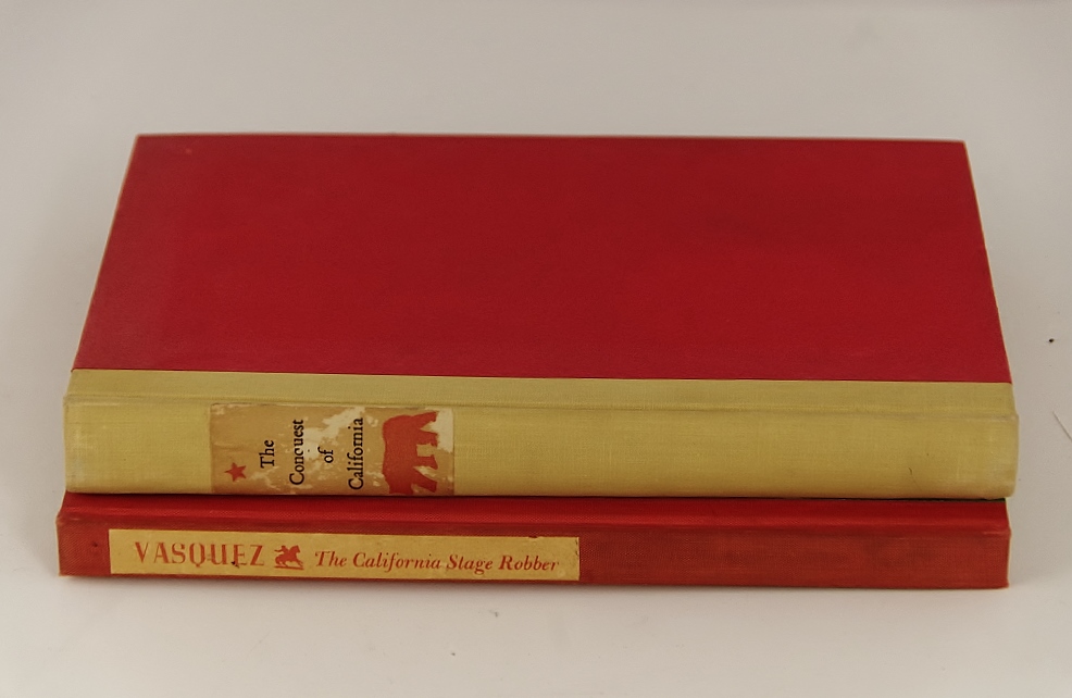 Vintage Biobooks "The Conquest of California" and "The Life and Career of Tiburcio Vasquez"