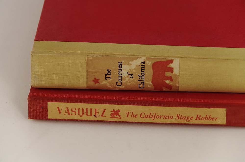 Vintage Biobooks "The Conquest of California" and "The Life and Career of Tiburcio Vasquez"