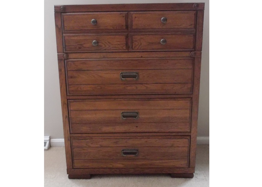 Vintage Stanley Four Drawer Dresser