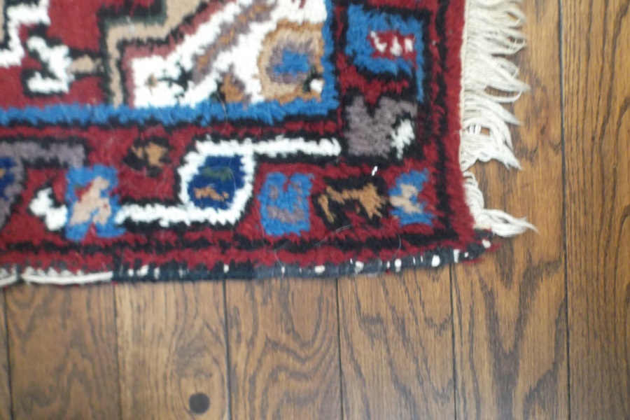 Small Tribal Machine Made Wool Mat