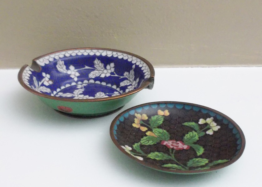 Two Chinese Cloisonne Items