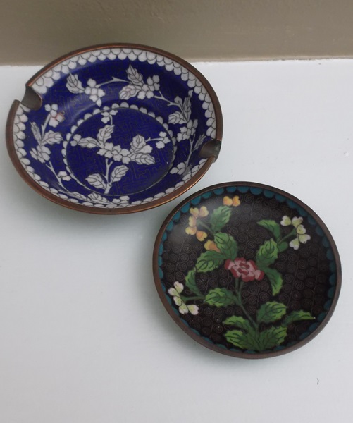 Two Chinese Cloisonne Items