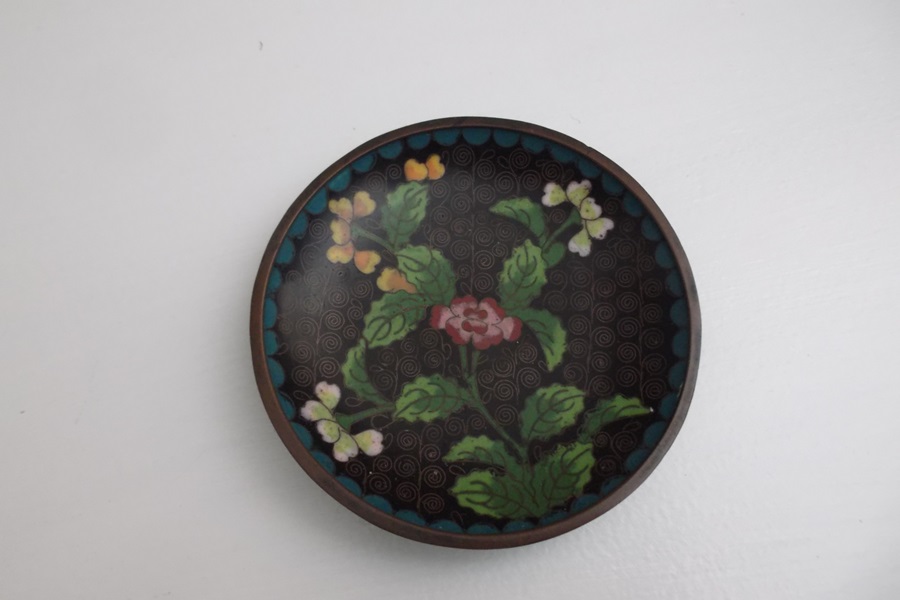 Two Chinese Cloisonne Items