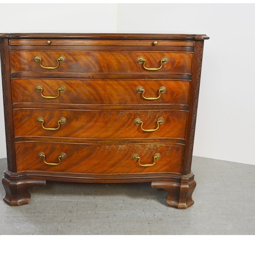 Antique Warsaw Furniture Company Serpentine Dresser