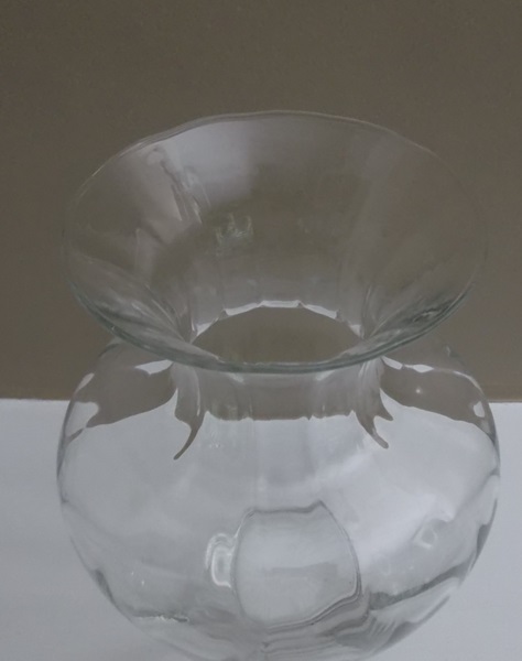 Glass Vase and Cake Plate