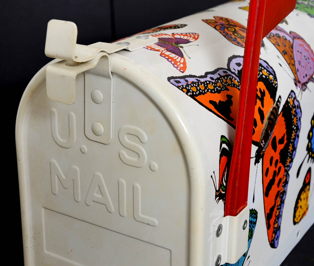 Butterfly Print Mailbox