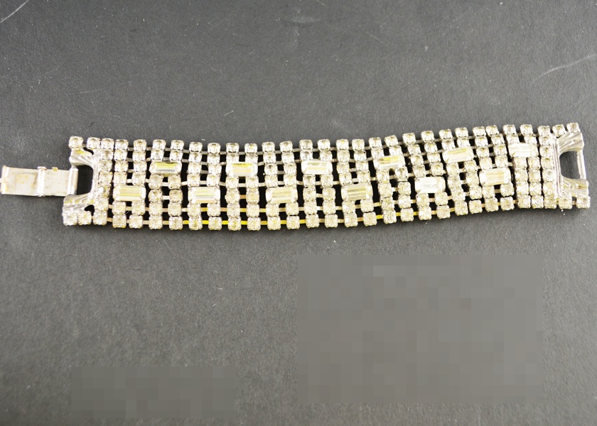 Vintage Clear Rhinestone Bracelet