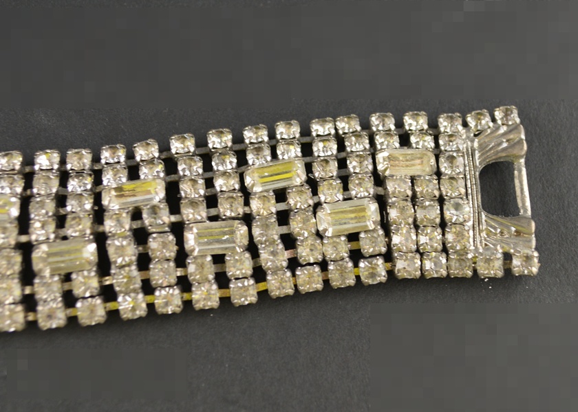 Vintage Clear Rhinestone Bracelet