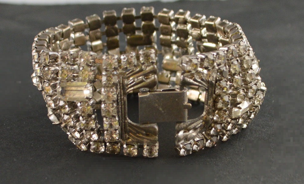 Vintage Clear Rhinestone Bracelet