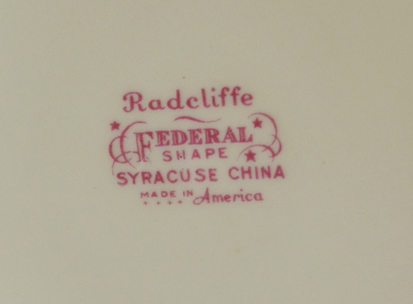 Collection of Syracuse China "Wayne" and "Radcliffe" Dinnerware