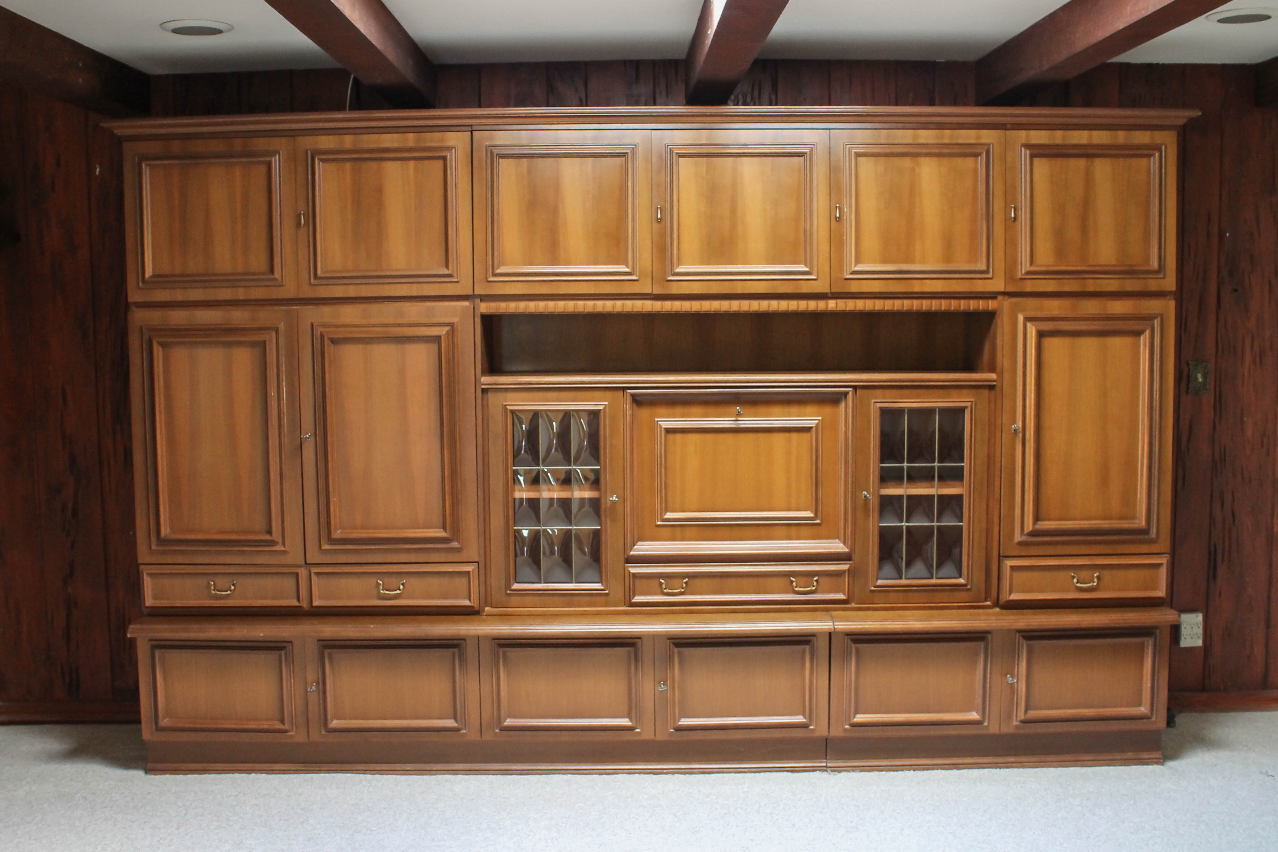 German Shrunk Sectional Entertainment Center