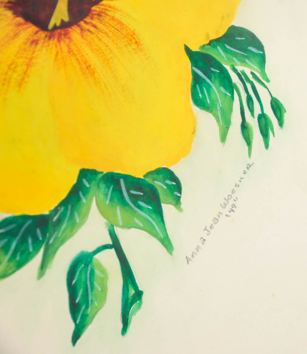 Two Signed Original Acrylic Floral Paintings