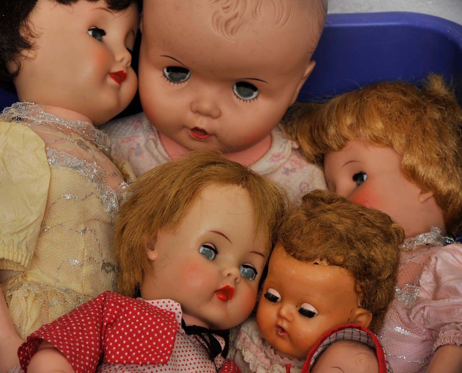 Variety of Dolls and Luggage