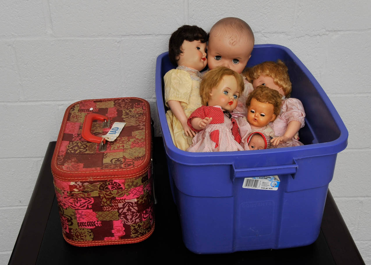 Variety of Dolls and Luggage
