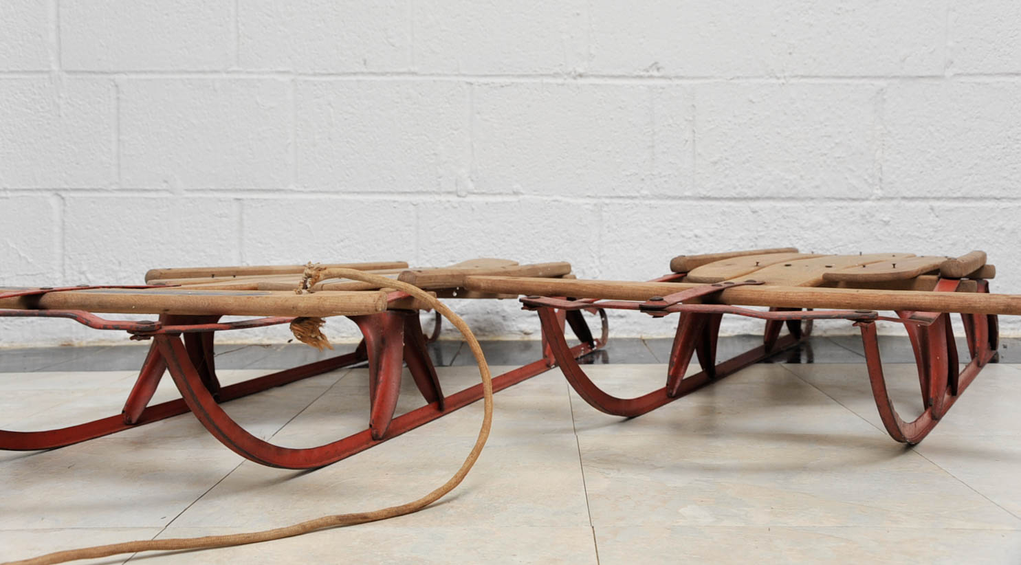 Vintage Steel Runner Sleds