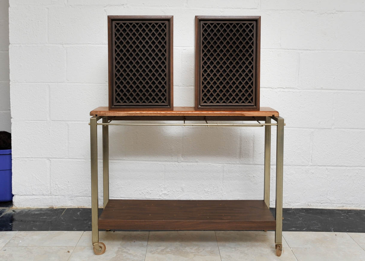 Vintage Speakers and Shelf