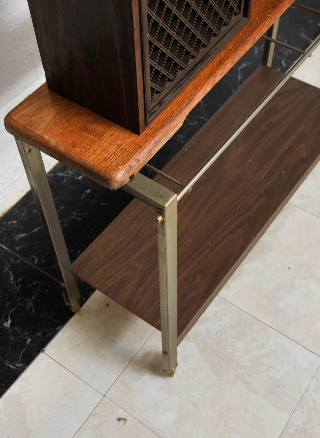 Vintage Speakers and Shelf