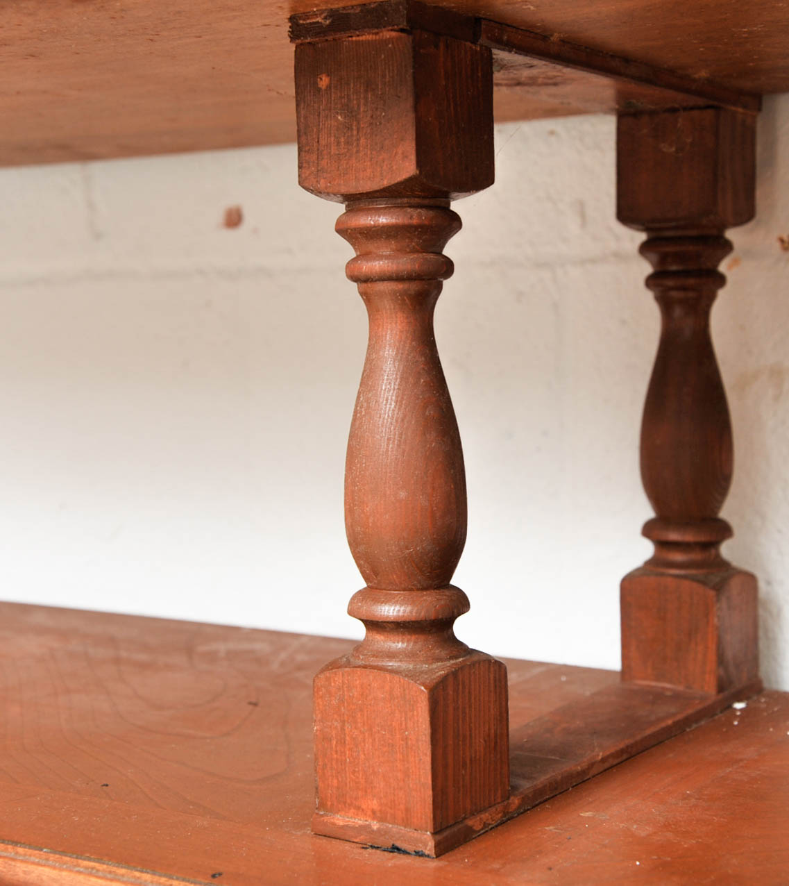 Wooden Record Shelf with Records