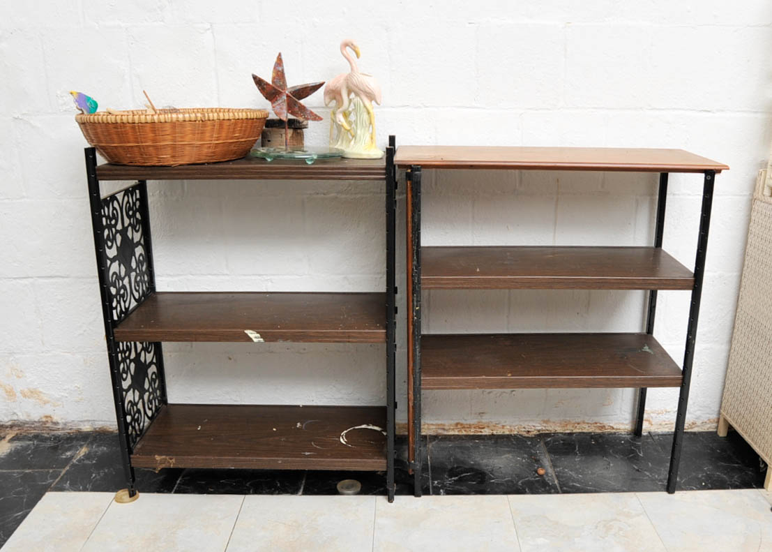 Wooden Shelves with Sea Shells