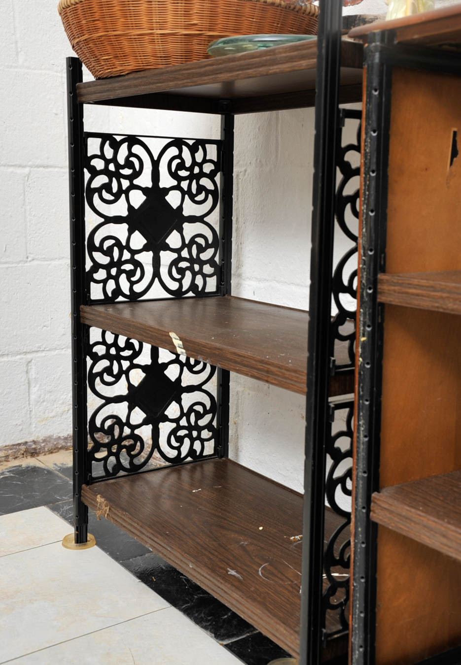 Wooden Shelves with Sea Shells