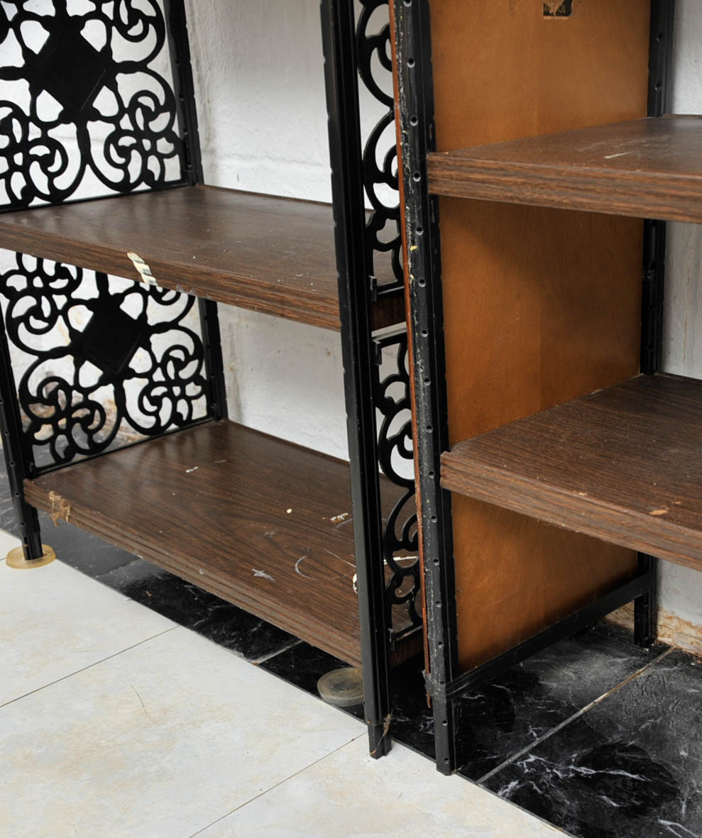 Wooden Shelves with Sea Shells