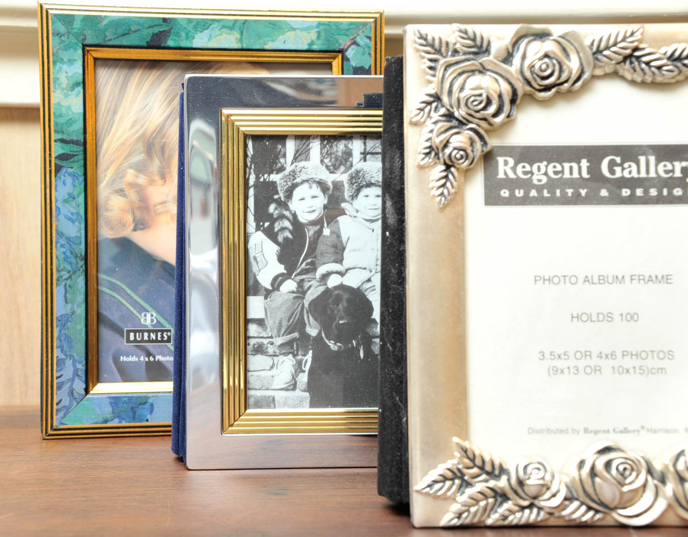 Gold Toned Picture Frames and Photo Albums