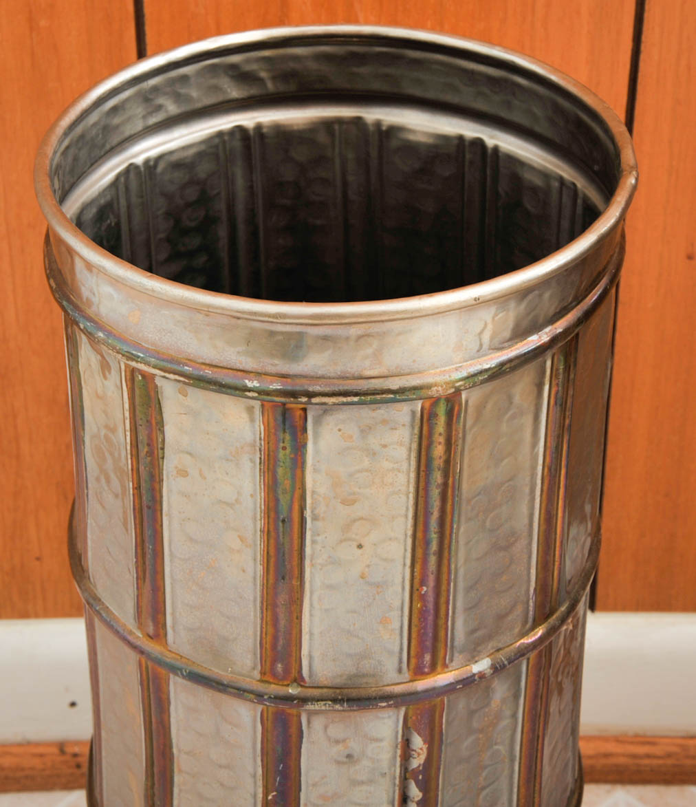 Silver Toned Umbrella Stand