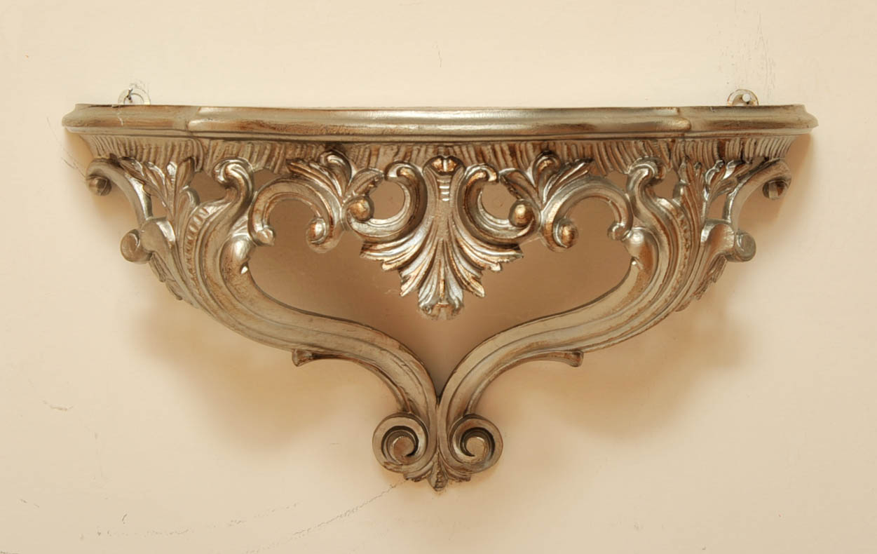 Framed Print and Accent Shelf