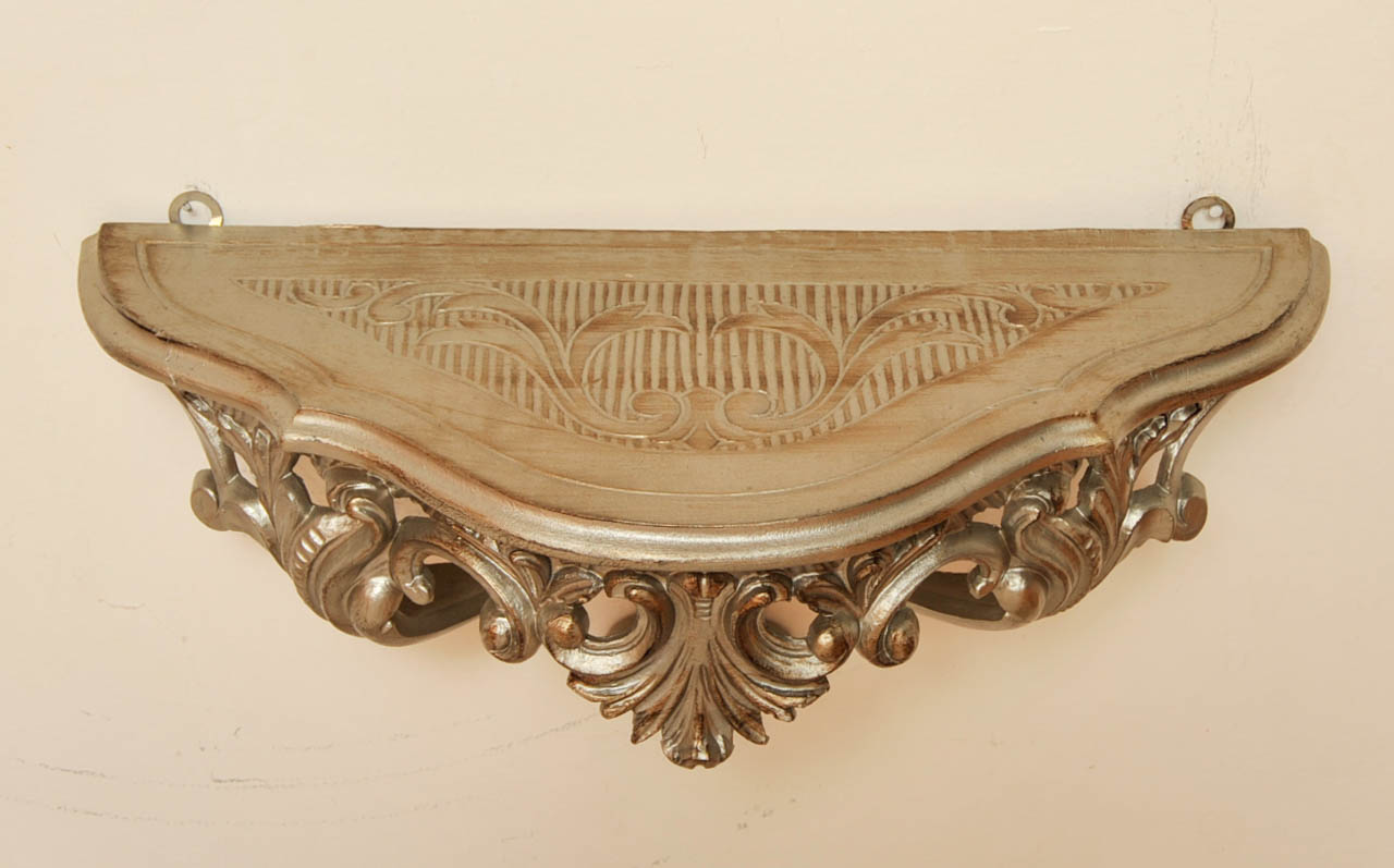 Framed Print and Accent Shelf