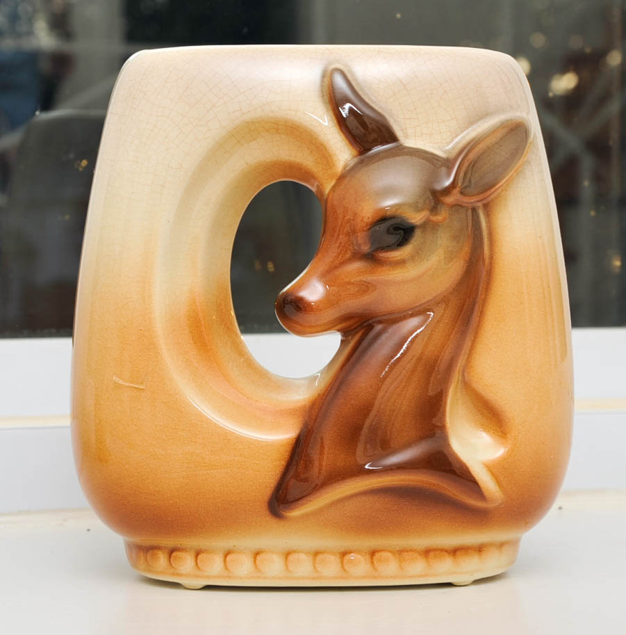 Royal Copley Deer and Fawn Vases