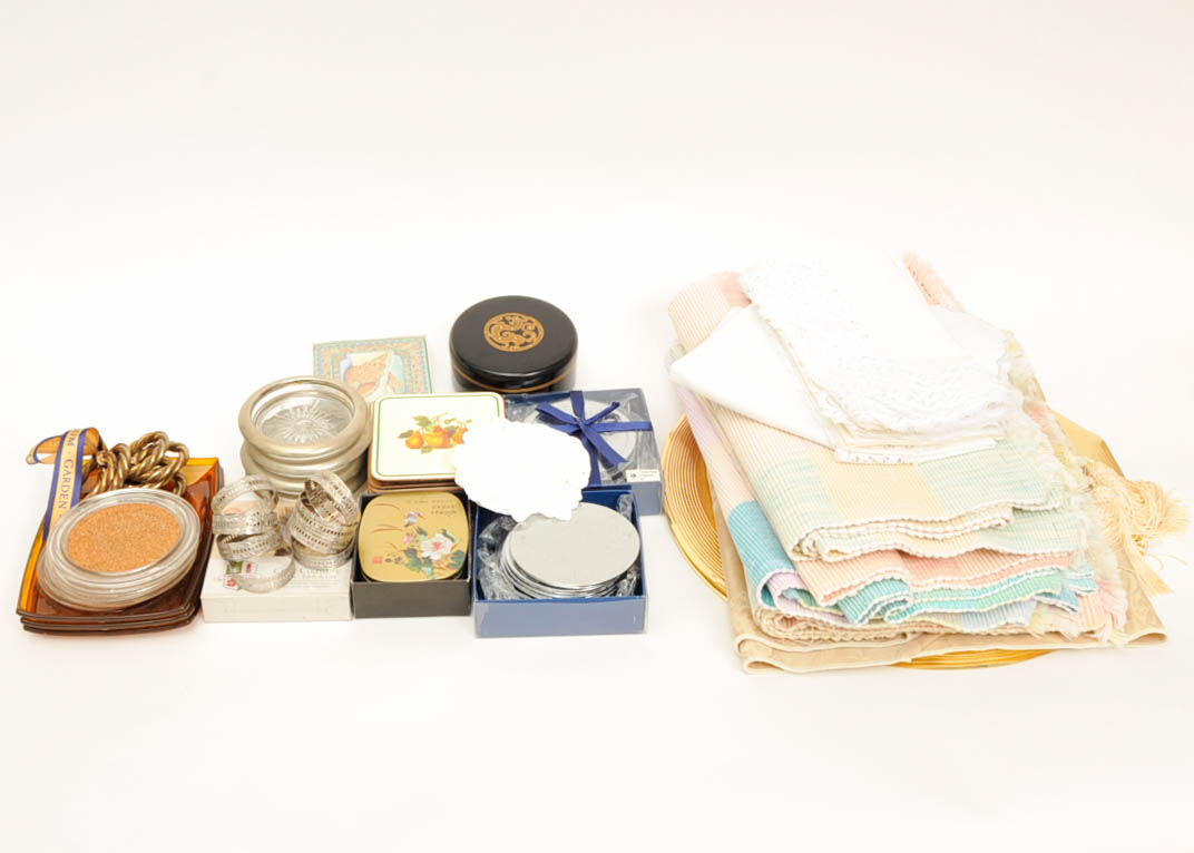 Placemats, Coasters, and Napkin Rings