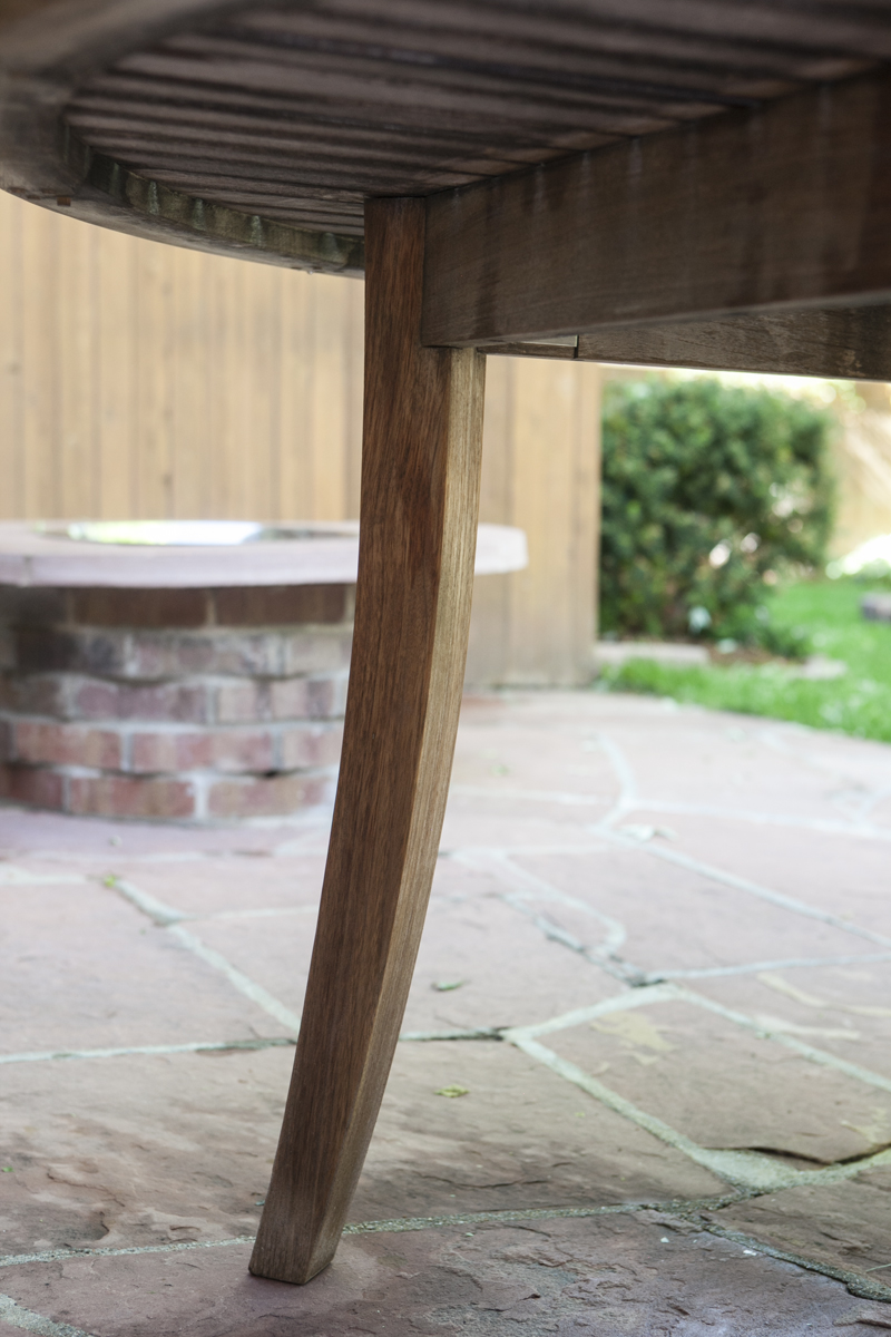 Smith and Hawken Teak Patio Table and Four Chairs