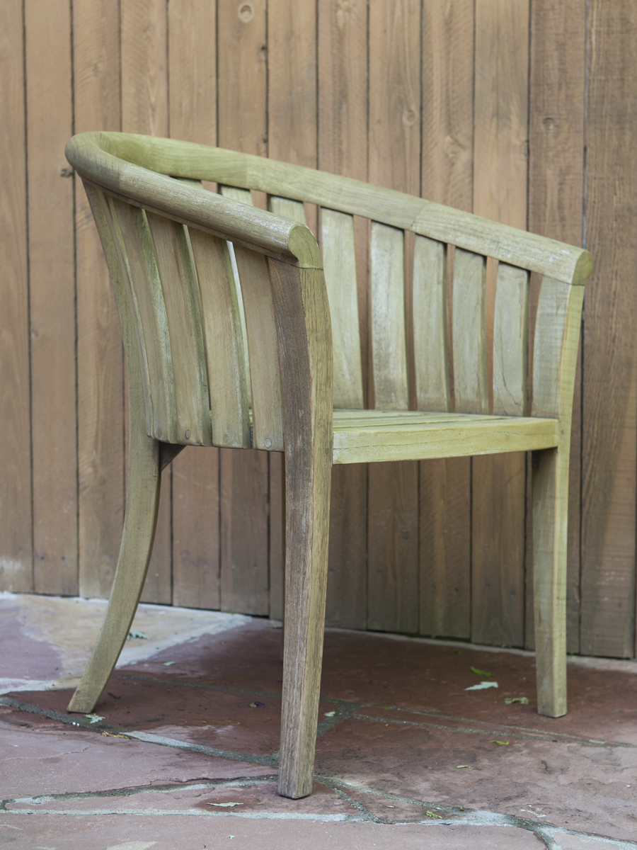 Smith and Hawken Teak Patio Table and Four Chairs
