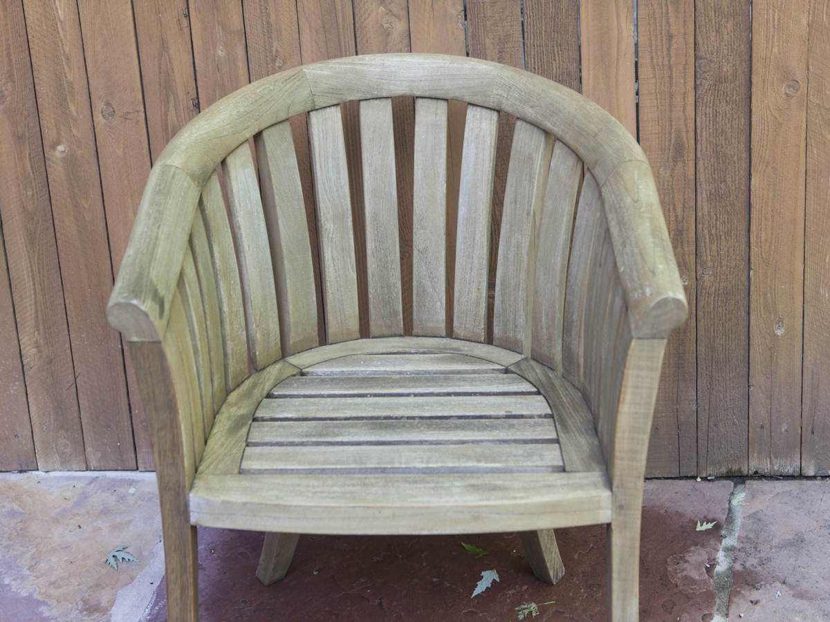 Smith and Hawken Teak Patio Table and Four Chairs