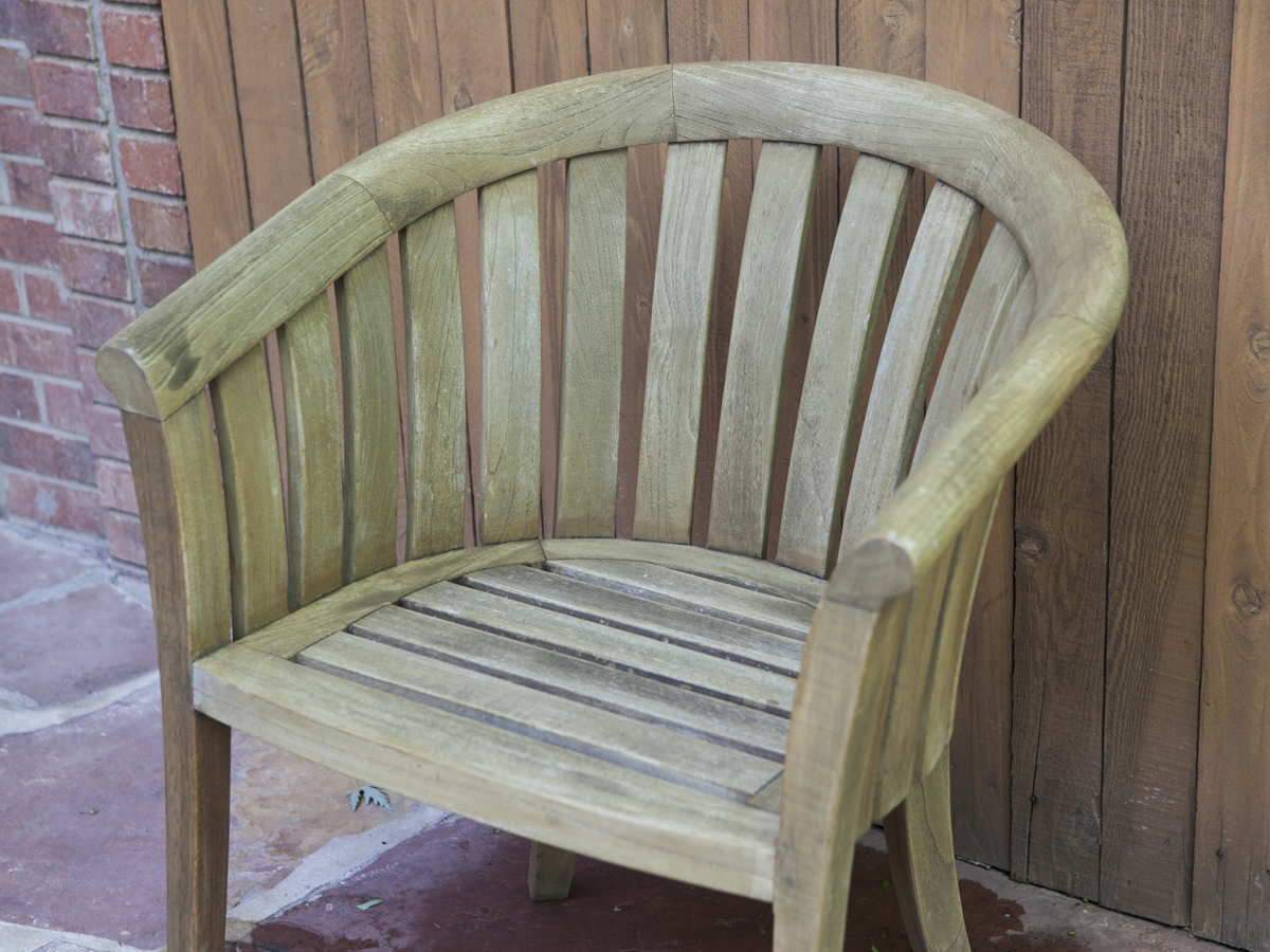Smith and Hawken Teak Patio Table and Four Chairs