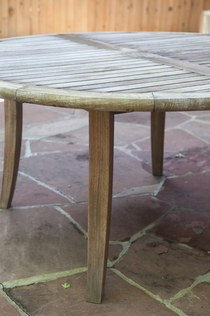 Smith and Hawken Teak Patio Table and Four Chairs