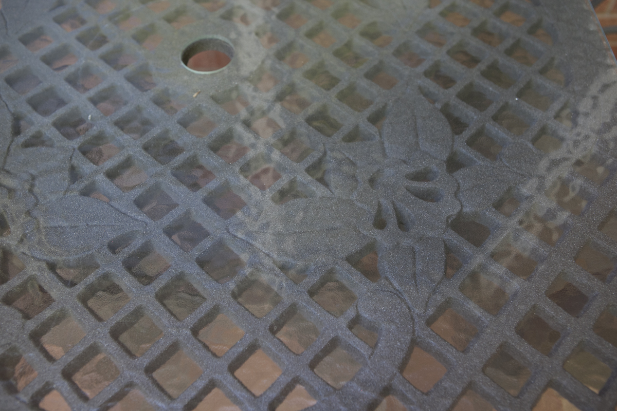 Wrought Iron Patio Table and Four Chairs