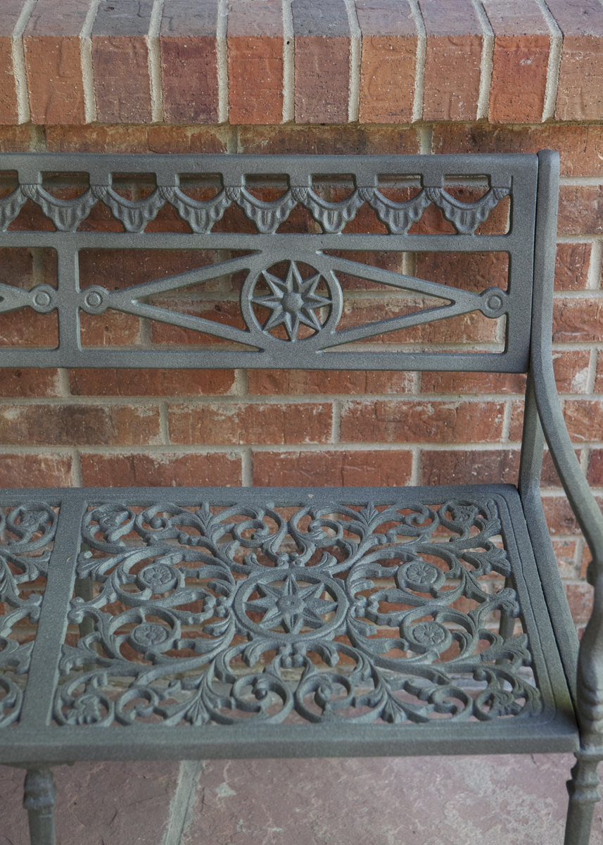 Wrought Iron Patio Bench