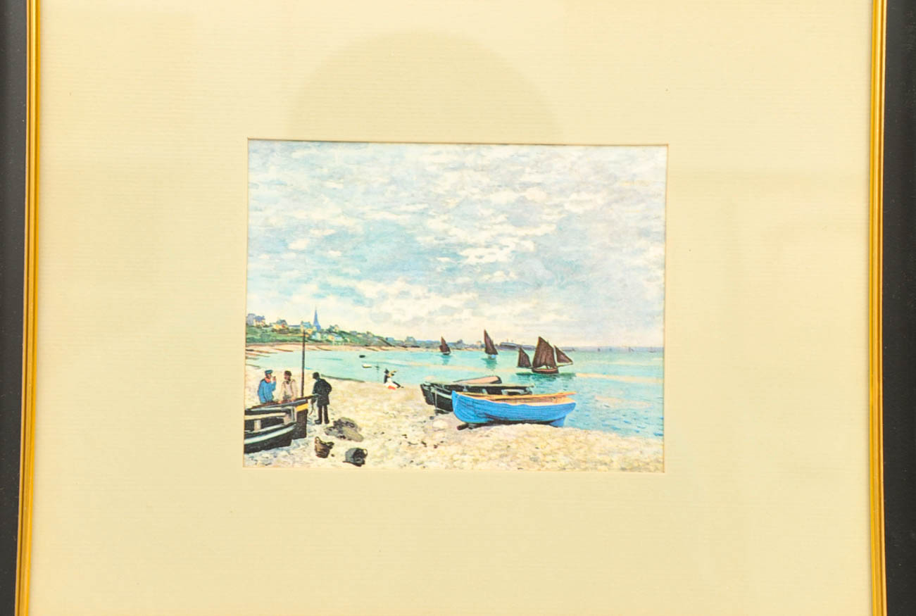 Two Framed Sea Side Prints