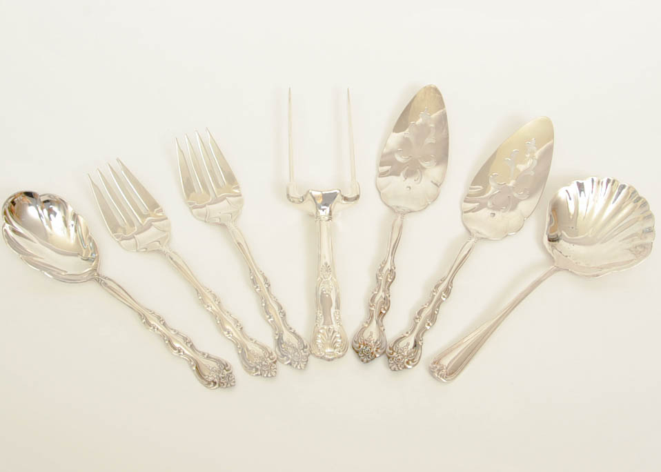 Assorted Silver Plate Serving Pieces