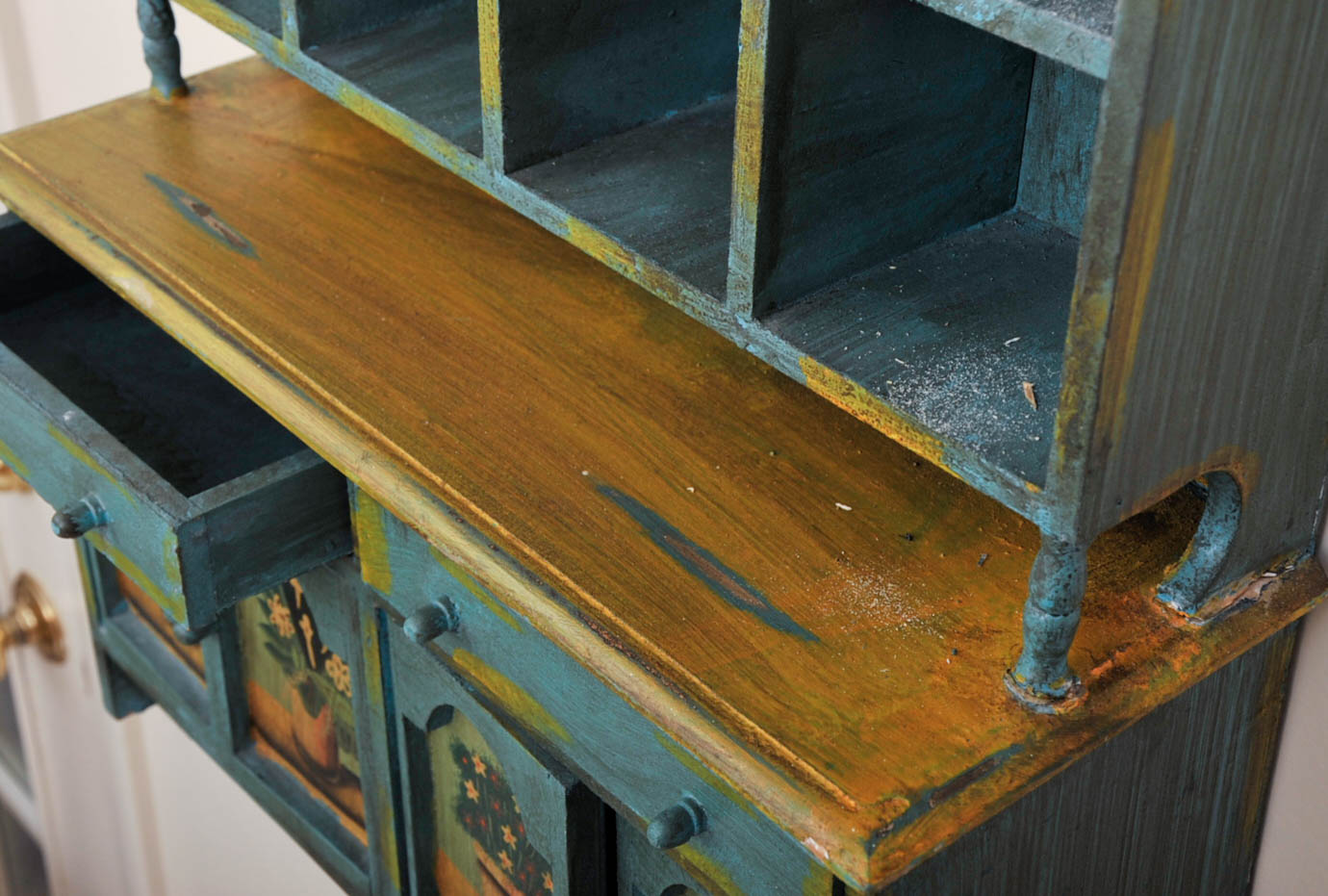 Miniature Painted Cabinet