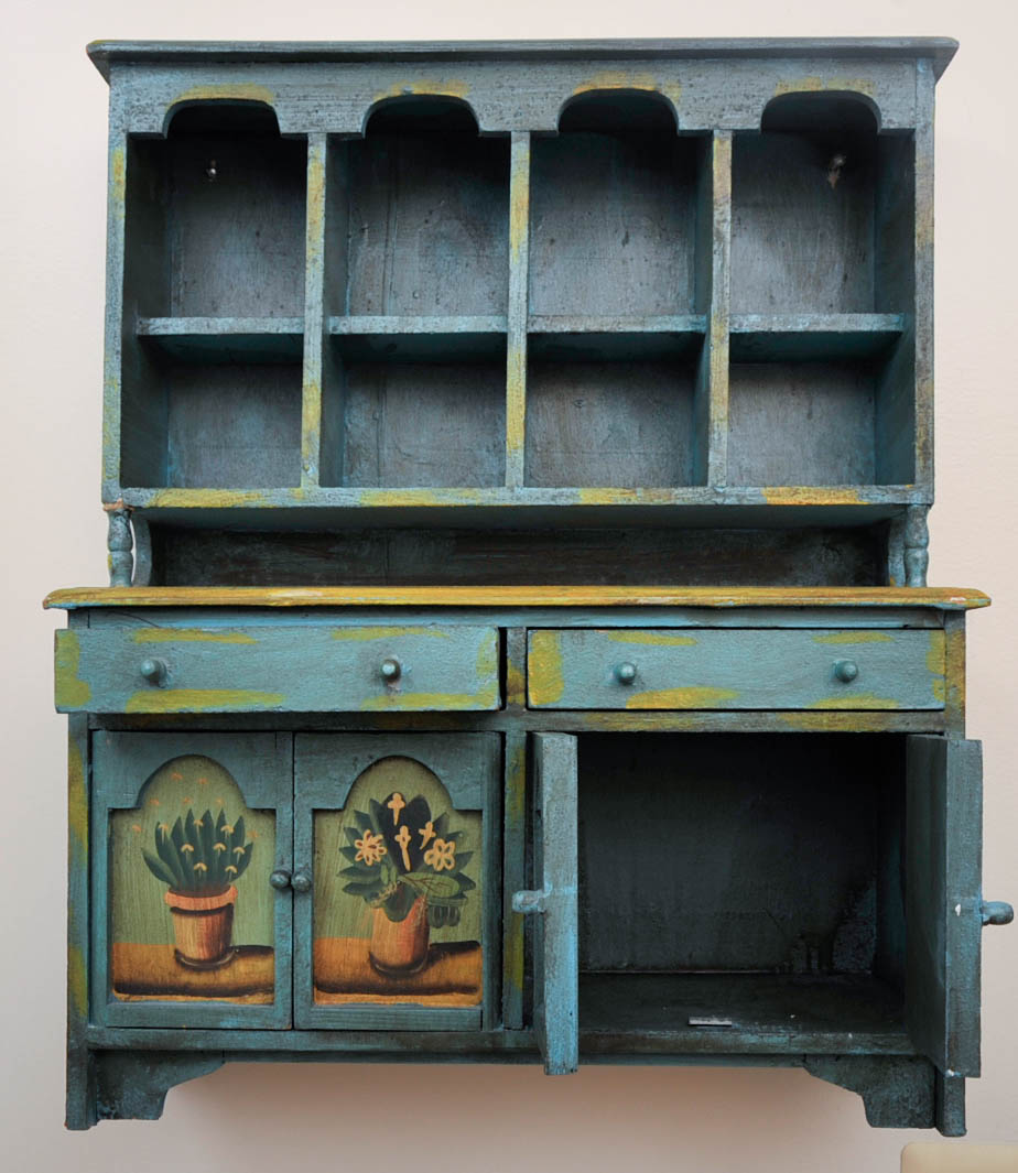 Miniature Painted Cabinet