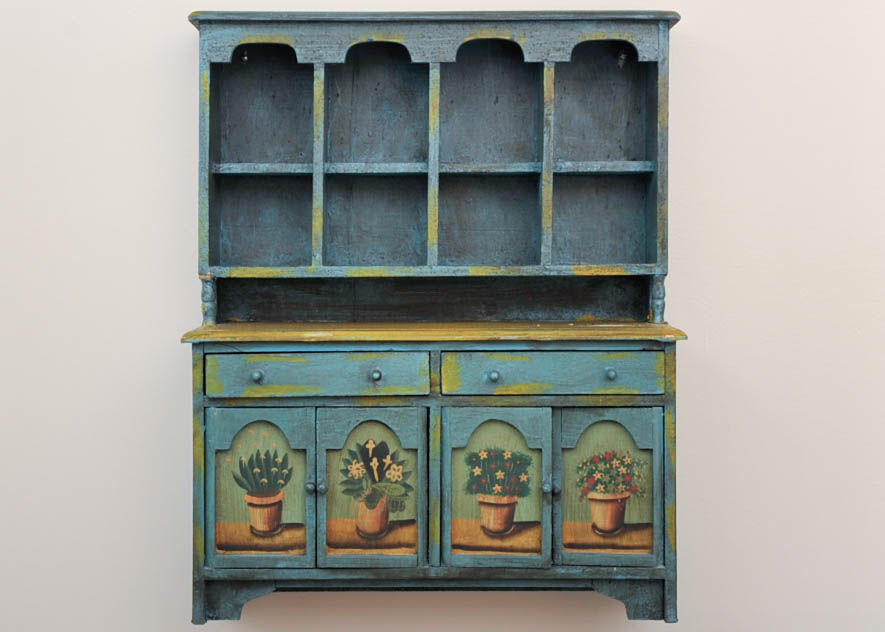 Miniature Painted Cabinet