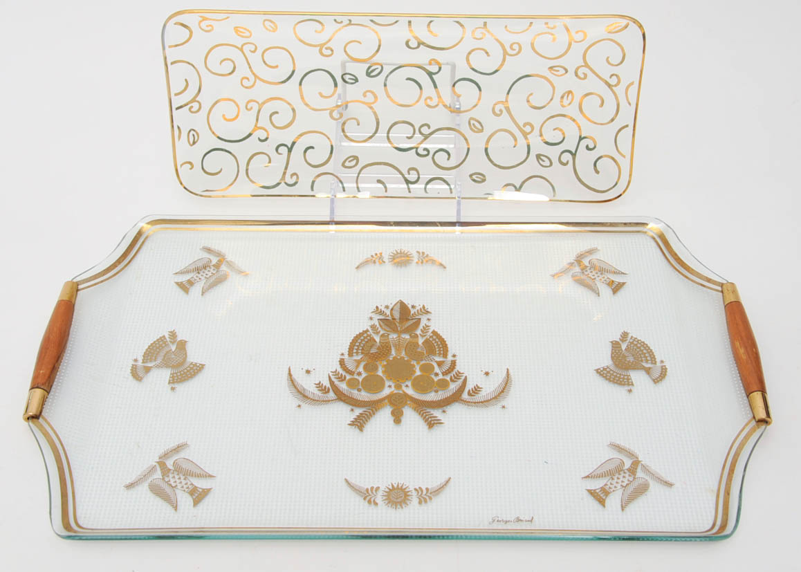 George Briard Glass Serving Platter
