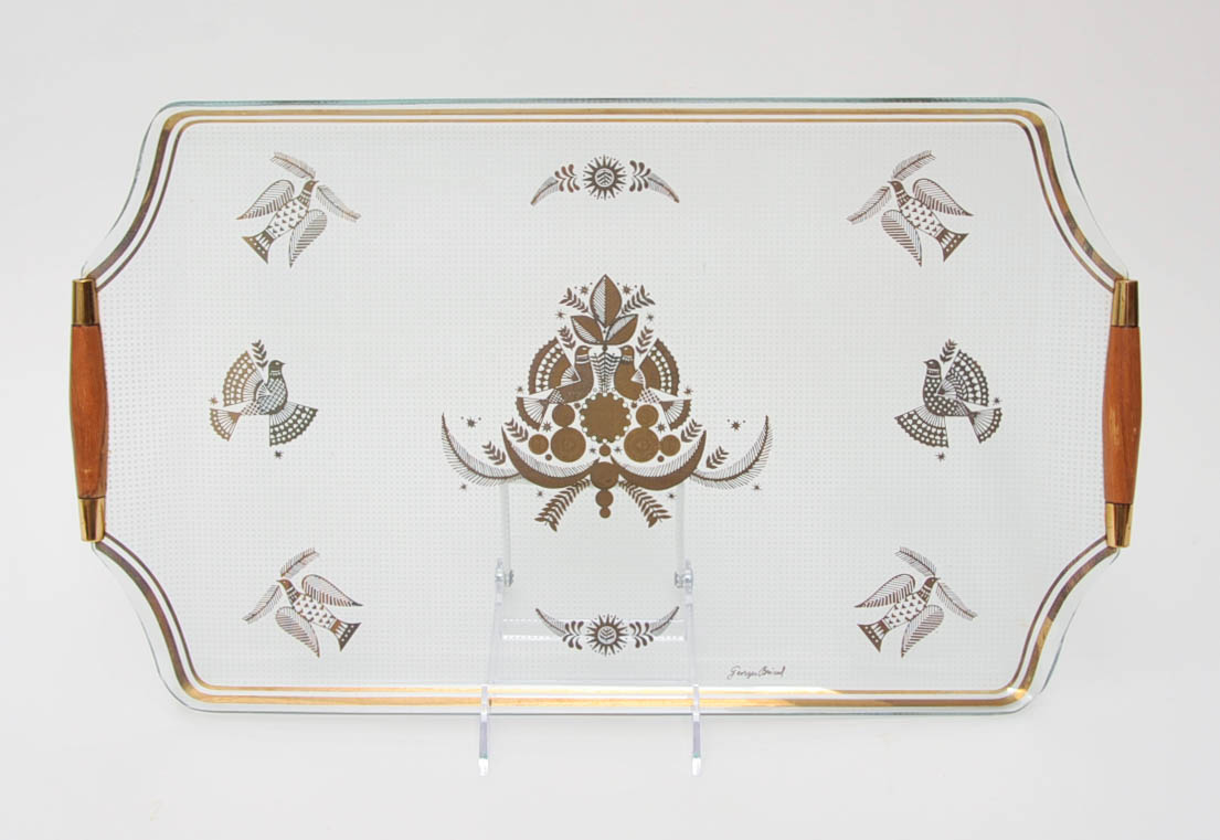 George Briard Glass Serving Platter